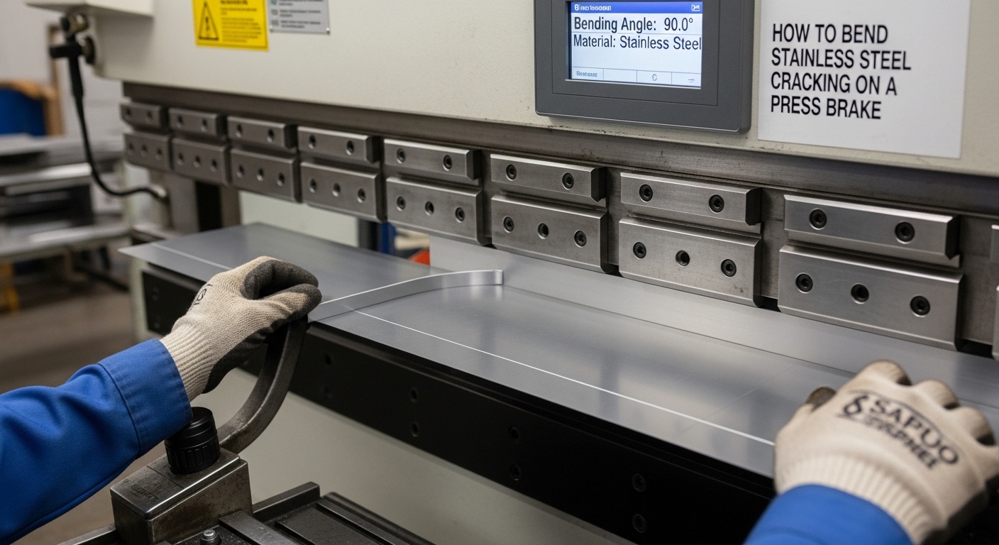 プレスブレーキでひび割れずにステンレス鋼を曲げる方法